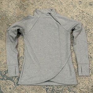 Kyodan Gray Sweatshirt with Zipper Detail